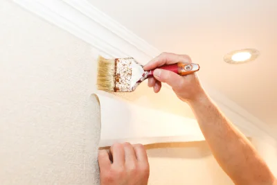 Pose de papier peint à Bouilh-Devant — revêtements muraux et toiles de verre